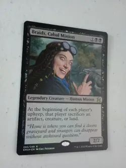 MTG Braids, Cabal Minion Eternal Masters Foil Magic NM - Image 2