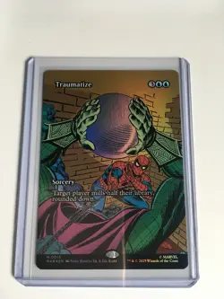 MTG Traumatize 0015 Foil (Borderless) M Marvel Universe Eternal-Legal NM MAR - Image 3