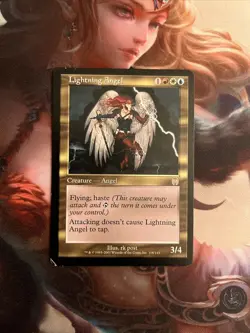 MTG-1x Light Play , English Lightning Angel -Apocalypse - Image 1