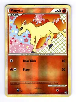 Ponyta Triumphant #72 (2010) Common Reverse Holo NM Pokemon - Image 1