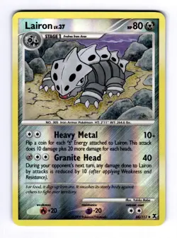 Lairon Rising Rivals #44 (2009) Uncommon Reverse Holo NM Pokemon - Image 1
