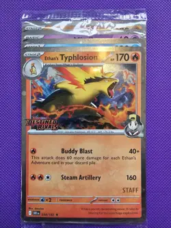 Pokemon TCG - Destined Rivals Prerelease STAFF Promo Pack All 4 Cards - Image 1