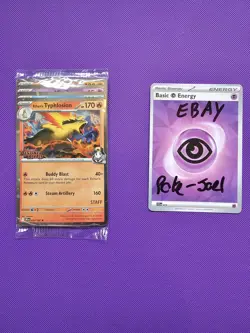 Pokemon TCG - Destined Rivals Prerelease STAFF Promo Pack All 4 Cards - Image 3