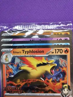 Pokemon TCG - Destined Rivals Prerelease STAFF Promo Pack All 4 Cards - Image 5
