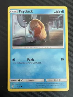 Pokemon TCG Psyduck Detective Pikachu 7/18 Holo LP - Image 1