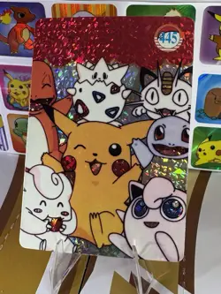 Pokemon Pikachu Vintage Pocket Monsters Vending HOLO Prism Sticker 1999 Nintendo - Image 3