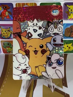 Pokemon Pikachu Vintage Pocket Monsters Vending HOLO Prism Sticker 1999 Nintendo - Image 4