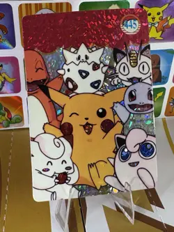 Pokemon Pikachu Vintage Pocket Monsters Vending HOLO Prism Sticker 1999 Nintendo - Image 5