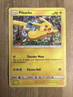Pokemon TCG Pikachu McDonalds Promos 5/12 Holo Promo DMG - Image 1