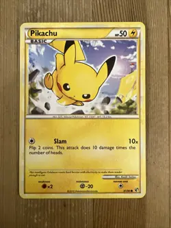 Pokemon TCG Pikachu HS-Undaunted 61/90 Regular Common VLP - Image 1