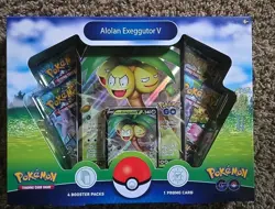 Pokemon Go Alolan Exeggutor V Box (4 Booster + 1 Promo) - Image 1