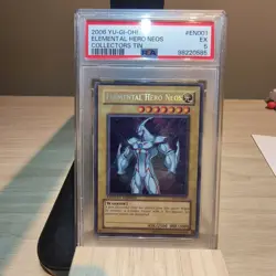 2006 YU-GI-OH! COLLECTORS TIN #EN001 ELEMENTAL HERO NEOS COLLECTORS TIN PSA 5 - Image 1