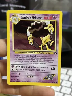#2 Sabrina's Alakazam 16/132 Gym Challenge 2000 Holo Rare WOTC Pokemon Card TCG - Image 4