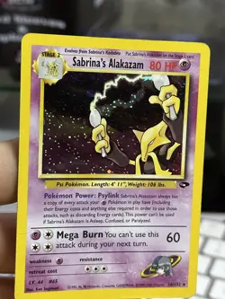 #2 Sabrina's Alakazam 16/132 Gym Challenge 2000 Holo Rare WOTC Pokemon Card TCG - Image 5
