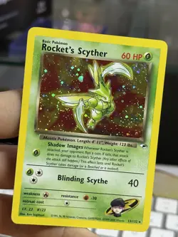 Rocket's Scyther 13/132 Gym Heroes 2000 Holo Rare WOTC Pokemon Card TCG - Image 4