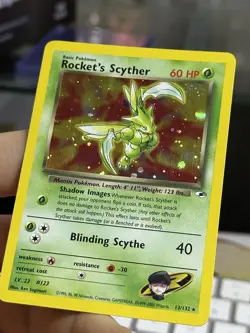 Rocket's Scyther 13/132 Gym Heroes 2000 Holo Rare WOTC Pokemon Card TCG - Image 5