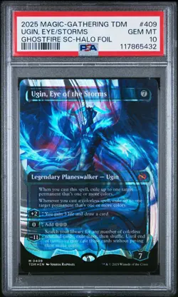 2025 MTG TARKIR: DRAGONSTORM #409 UGIN, EYE OF THE STORMS PSA 10 - Image 1