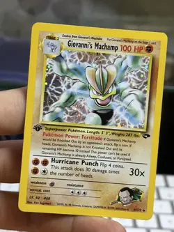 1st Edition Giovanni's Machamp 6/132 Gym Challenge 2000 Holo Rare WOTC Pokemon - Image 4