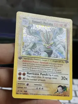 1st Edition Giovanni's Machamp 6/132 Gym Challenge 2000 Holo Rare WOTC Pokemon - Image 5