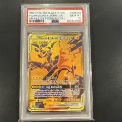 Pokemon Pikachu & Zekrom GX Premium Coll. Full Art Promo SM248 PSA 10 Gem Mint - Image 1
