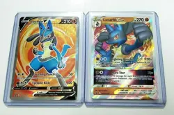 Pokemon TCG Lucario V and VSTAR SWSH213 And SWSH214 Near Mint - Image 1