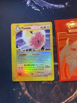 Pokemon Clefable 7/165 Expedition Base Set 177 Reverse HOLO Rare E-reader- LP NM - Image 2