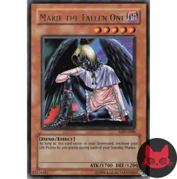 Yugioh Marie the Fallen One LON-E046 Rare LP - Image 1