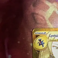 Pokemon TCG Destined Rivals Cynthia's Garchomp EX Card 241/182 Gold Rare - Image 2