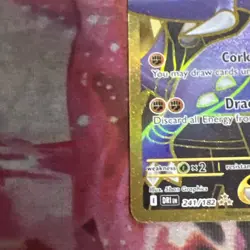 Pokemon TCG Destined Rivals Cynthia's Garchomp EX Card 241/182 Gold Rare - Image 5