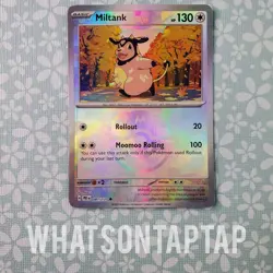 Pokemon Card Miltank 081/131 Master Ball Rare Common Prismatic Evolutions LP - Image 1