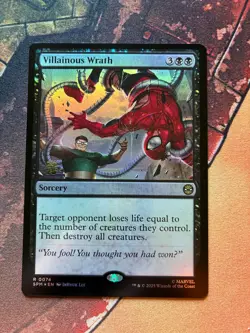 Villainous Wrath Foil Prerelease Marvel's Spider-Man (SPM) MTG - Image 1