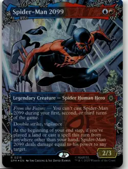 MTG: Spider-Man 2099 (0216) (Borderless) - Marvel's Spider-Man #216 R Foil NM - Image 1