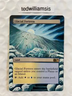 Glacial Fortress MtG Core Set 2012 (M12) Altered Art Extended & Borderless - Image 1