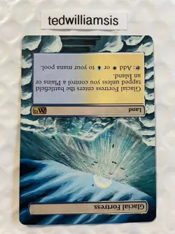 Glacial Fortress MtG Core Set 2012 (M12) Altered Art Extended & Borderless - Image 4