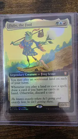 Flubs, the Fool (Extended Art) Buy-A-Box Promos Foil Magic The Gathering - Image 1