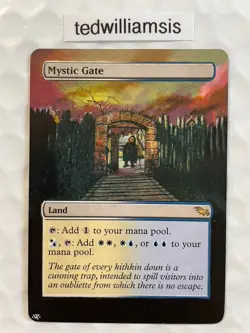 Mystic Gate MtG Shadowmoor Altered Art Extended & Borderless - Image 1