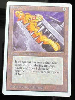 Magic the Gathering MTG Unlimited Black Vise NM (Beta Bob) - Image 1