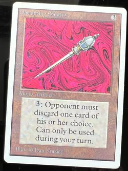 Magic the Gathering MTG Unlimited Disrupting Scepter LP (Beta Bob) - Image 1