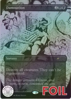MTG Damnation (Inks) (Rainbow) (2019) | NM Foil | Spider-Man Secret Lair {SLD} - Image 1