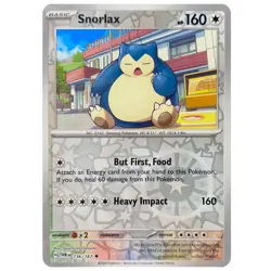 Snorlax 136/167 - Twilight Masquerade 2024 Pokemon TCG (REVERSE HOLO, NM) - Image 1