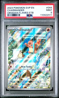 2023 POKEMON SVP EN-SV BLACK STAR PROMO #044 CHARMANDER PSA 9 - Image 1