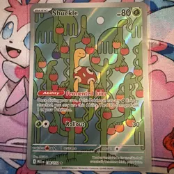 Shuckle 136/132 Illustration Rare Pokemon TCG Me01: Mega Evolution Holo - Image 1