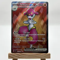 Pokemon TCG - Medicham EX 161/142 - SV07: Stellar Crown Holo - Ultra Rare [LP] - Image 1