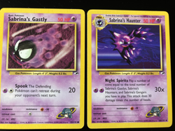 Pokemon Gym Heroes Non-Holo Sabrina's Gastly 93/132 & Sabrian's Haunter 58/132 - Image 1
