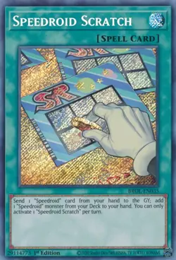 Speedroid Scratch Yu-Gi-Oh! BROL-EN035 1st Secret Rare - Image 1