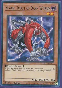 Yugioh! Scarr, Scout of Dark World - SR13-EN012 - Common - 1st Edition - Image 2