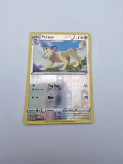 200/264 Persian Reverse Holo Fusion Strike Pokemon TCG Card MINT Pack Fresh - Image 1