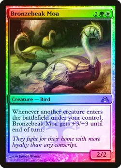 Bronzebeak Moa FOIL Dragon's Maze NM White Green Uncommon MAGIC CARD ABUGames - Image 1