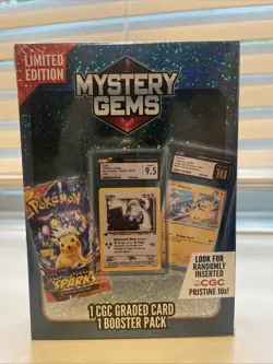 Pokemon TCG: Limited Edition Mystery Gems (1 Graded Card, 1 Booster Pack) - Image 1