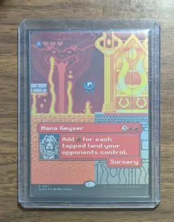 MTG Mana Geyser Rainbow Foil from Secret Lair Drop NM - Image 2